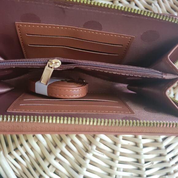 The Original STL Cross Body Clutch Wallet Brown New - Picture 4 of 6